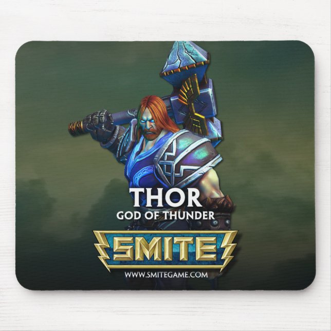 Mousepad SMITE: Thor, deus de trovão (Frente)