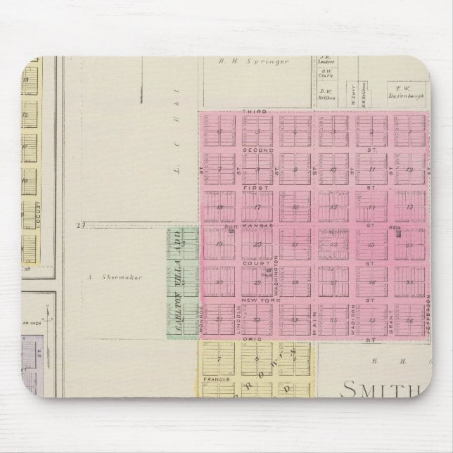 Mousepad Smith Center, Gould City, Motor, Webster, Kansas (Frente)