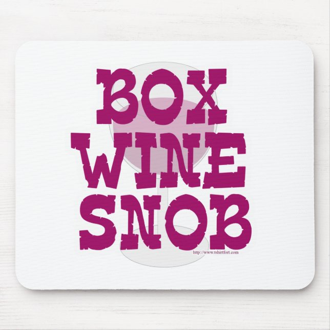 Mousepad Snob de vinho (Frente)
