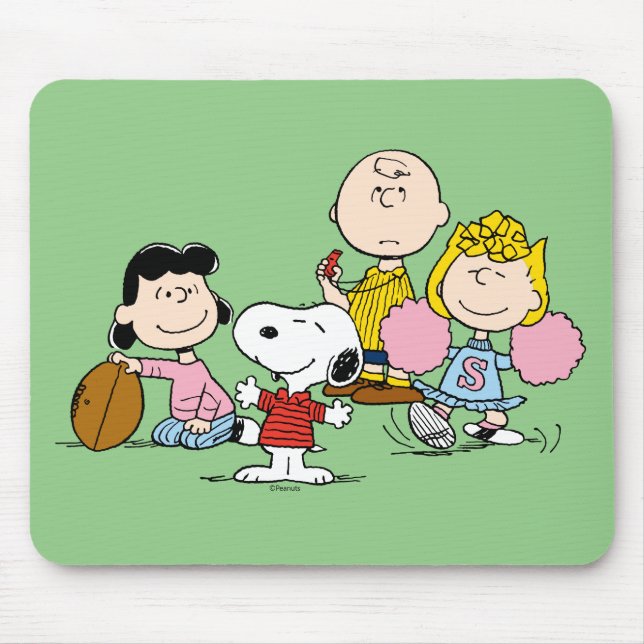 Mousepad Snoopy e Gang Play Futebol (Frente)