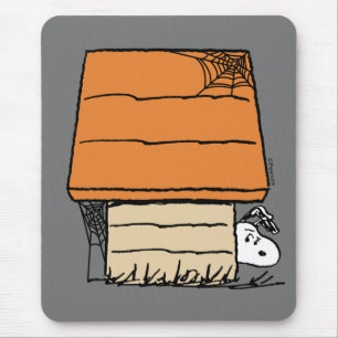 Mousepad Snoopy Halloween Spider Web Doghouse