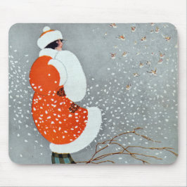Mousepad Snow Buntings - Will Hammell