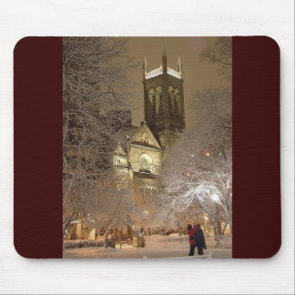 Mousepad snow_church_couple_tv