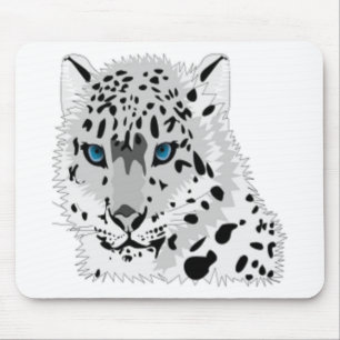 MOUSEPAD SNOW LEOPARD
