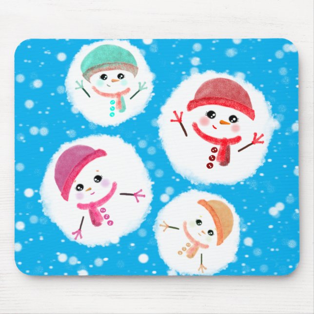 Mousepad Snowball e Snowman Blue (Frente)