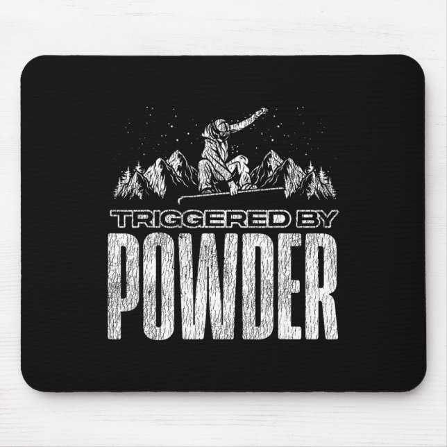 Mousepad Snowboard Acionado Por Pó (Frente)