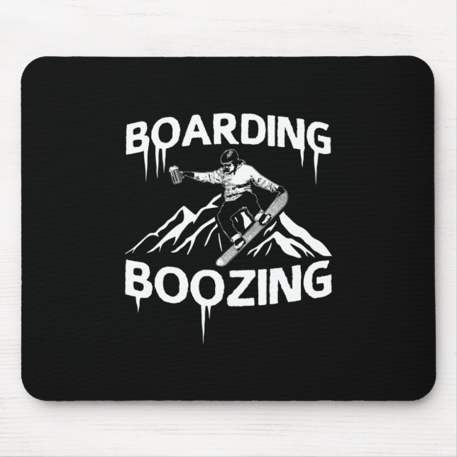 Mousepad Snowboard Boozing (Frente)