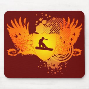 Mousepad snowboard de alta fidelidade.