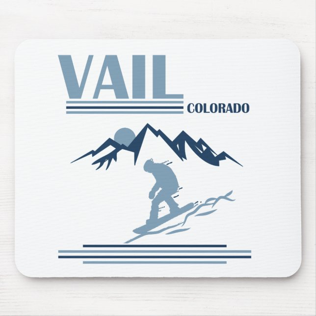 Mousepad Snowboard do Vail Colorado (Frente)