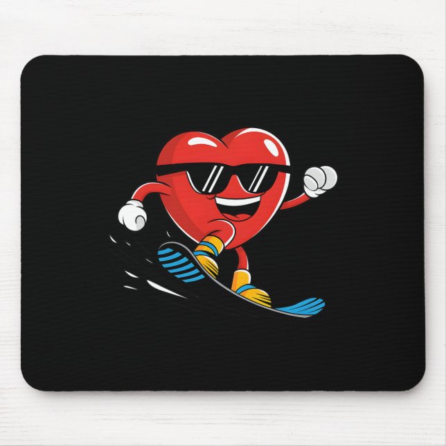 Mousepad Snowboard Heart Snowboard Boys G (Frente)