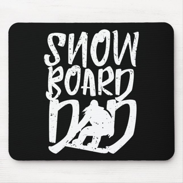 Mousepad Snowboard Pai Snowboarder Padre Snowboard (Frente)