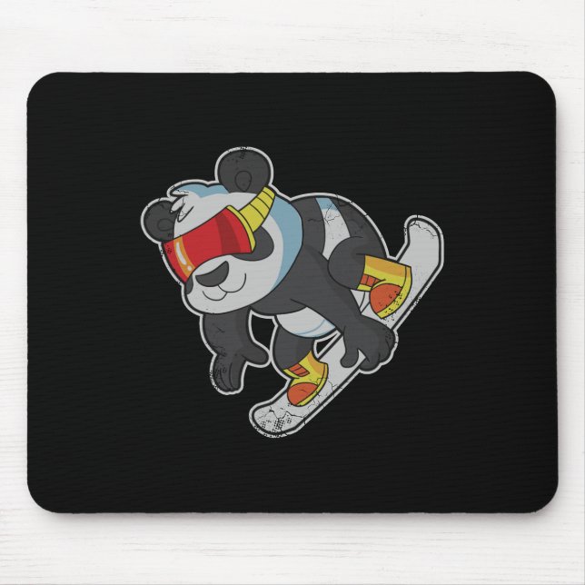 Mousepad Snowboard Panda Bear (Frente)
