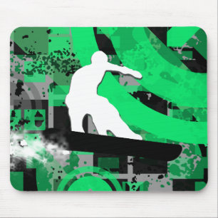 Mousepad snowboard. Pó.
