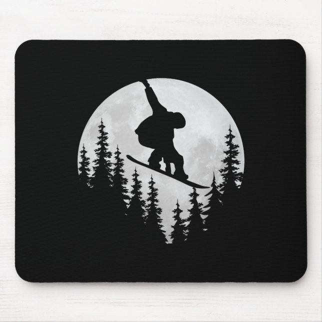 Mousepad Snowboard Shirts Freestyle Snowboarder - Snowbo (Frente)