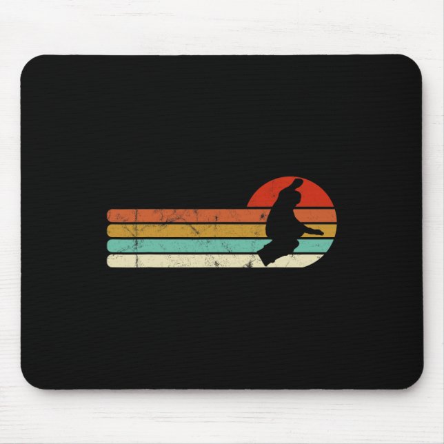 Mousepad Snowboard Snowboard Vintage Retro (Frente)