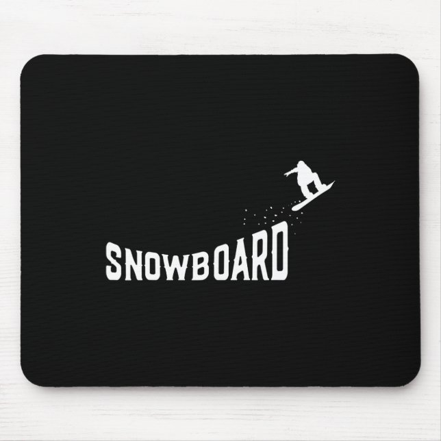 Mousepad Snowboard Snowboard Vintage Snowboard (Frente)