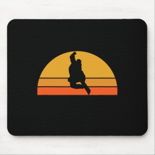 Mousepad Snowboard Snowboarder Snow Snow Snow Winter Sunset