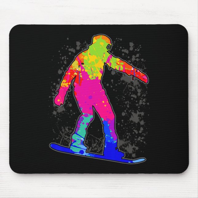 Mousepad Snowboard Snowboarder Snowboard Garotos 2 (Frente)