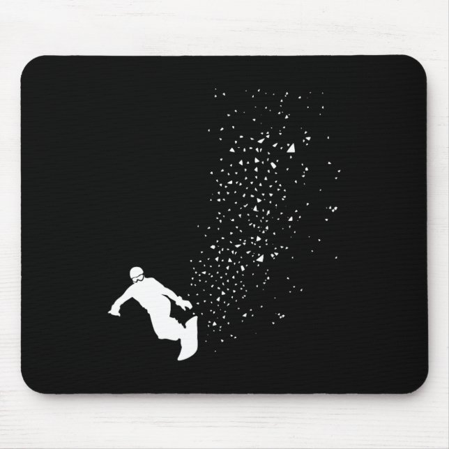 Mousepad Snowboard - Sowboard do Snowboard de inverno (Frente)