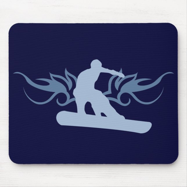 Mousepad Snowboard tribal. (Frente)