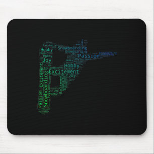 Mousepad Snowboard Winter Sport Men's Snowboard