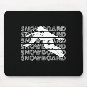 Mousepad Snowboard Women Snowboard Snowboard Snowboarder