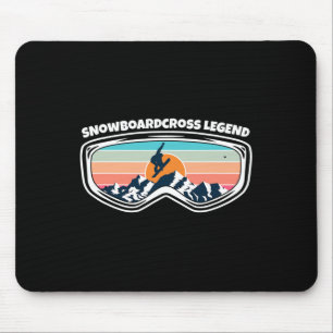 Mousepad Snowboardcross Snowboard Gogggggggggl Como Snowboa