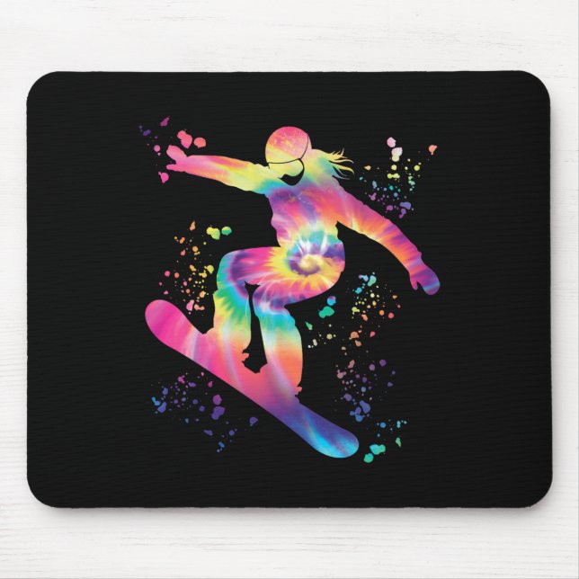 Mousepad Snowboarder Colorida Snowboard Snowboard (Frente)