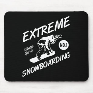 Mousepad Snowboarder Extreme Snowboard Winter Sports Sno