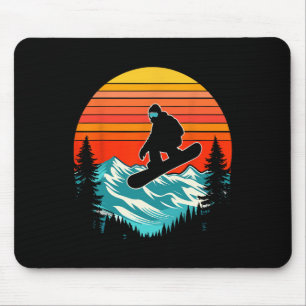 Mousepad Snowboarder Retro Snowboard Snowboard Extreme S