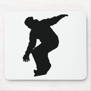 Mousepad Snowboarder Silhouette