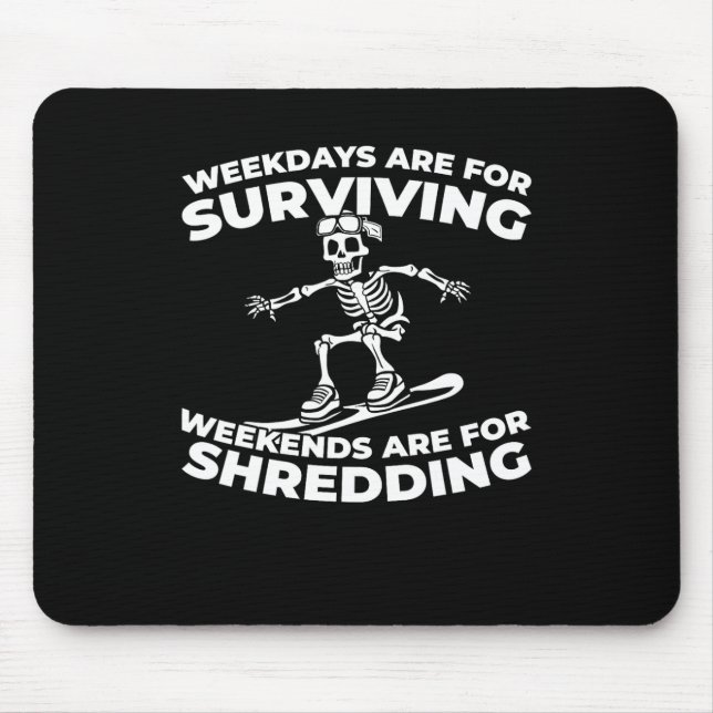 Mousepad Snowboarder - Snowboard dos esportes de inverno (Frente)