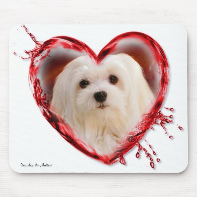 Mousepad Snowdrop o tapete do rato maltês (Frente)