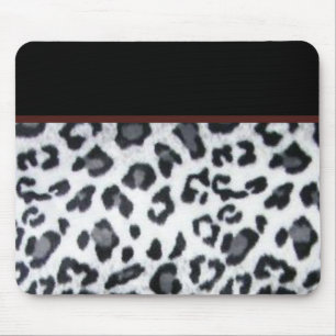 Mousepad snowleopard com guarnição preta
