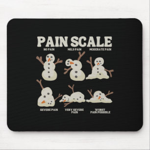Mousepad Snowman Enfermeira Natal Snow Pajam