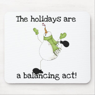 Mousepad Snowman Holiday Humor