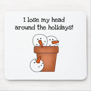 Mousepad Snowman Humor T-shirts e presentes