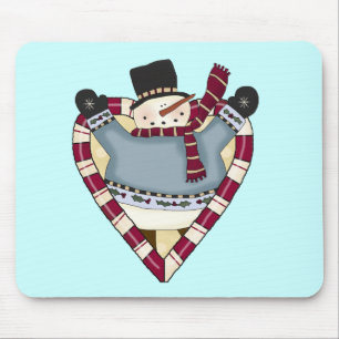 Mousepad Snowman Love T-shirts e presentes