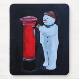 Mousepad Snowman's Letter to Santa Painting by Alfred Fox