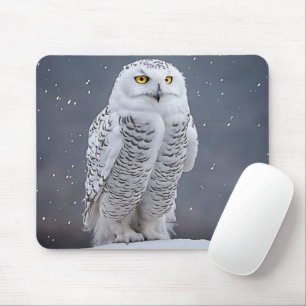 Mousepad Snowy Owl Na Neve