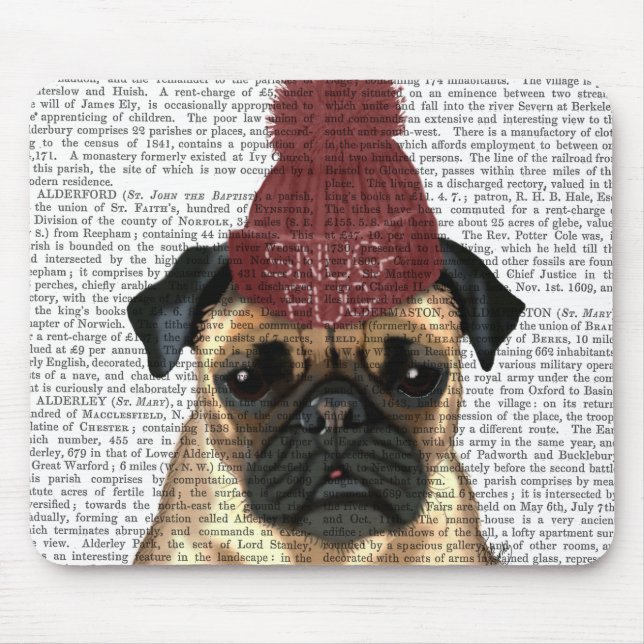 Mousepad Snug Pug (Frente)