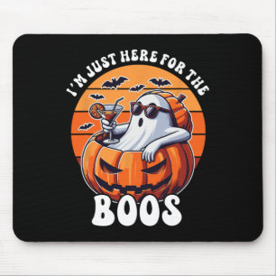 Mousepad Só Aqui Para Os Boos Fantasmas Engraçados Mulheres