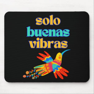 Mousepad Só Boas Vibrações - Espanhol Positivo Colorido Mex