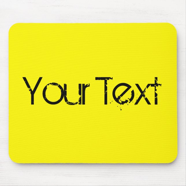 Mousepad SÓ COR / limão + seu texto (Frente)
