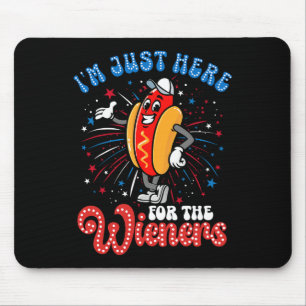 Mousepad Só estou aqui para a fogueira Wieners Fogos Quente