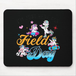Mousepad Só estou aqui para o dia de campo, a música do Uni