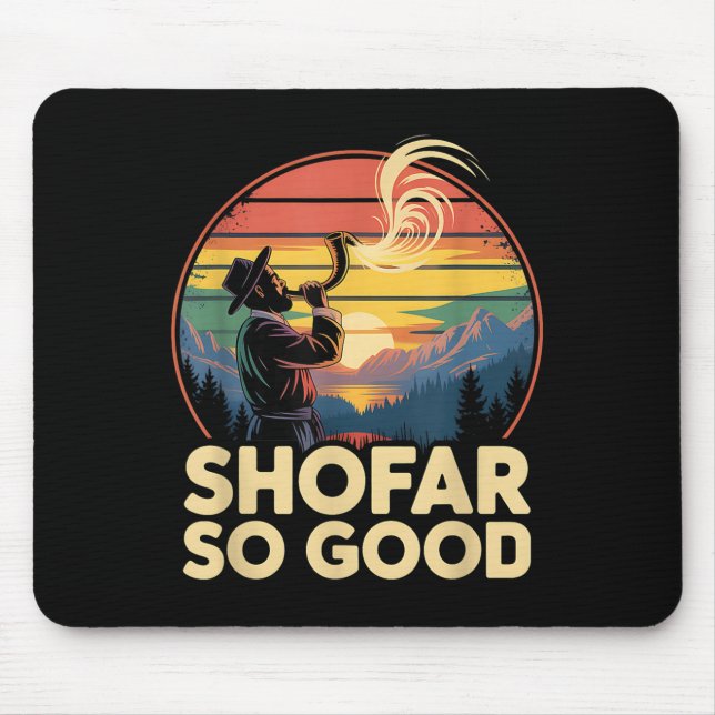 Mousepad So Good Funny Rosh Hashanah Jewish Holiday Sho Far (Frente)