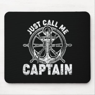 Mousepad Só Me Chame de Capitão - Marinheiro de Barco - Ânc