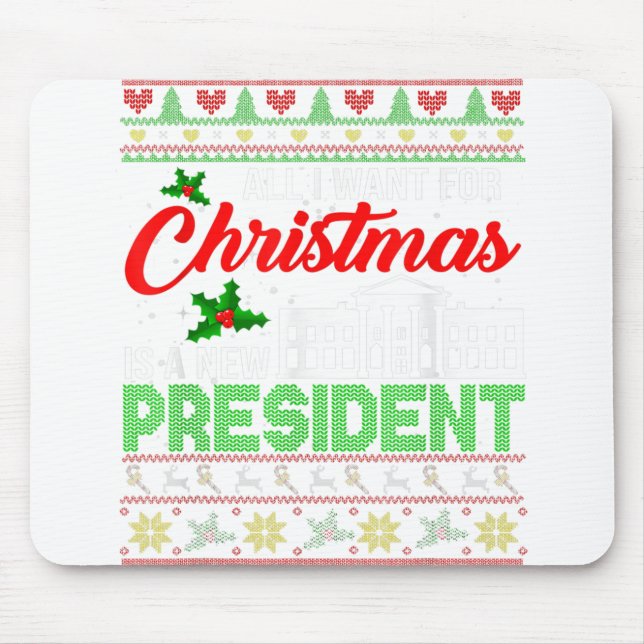 Mousepad Só Quero Um Novo Presidente Xmas (Frente)