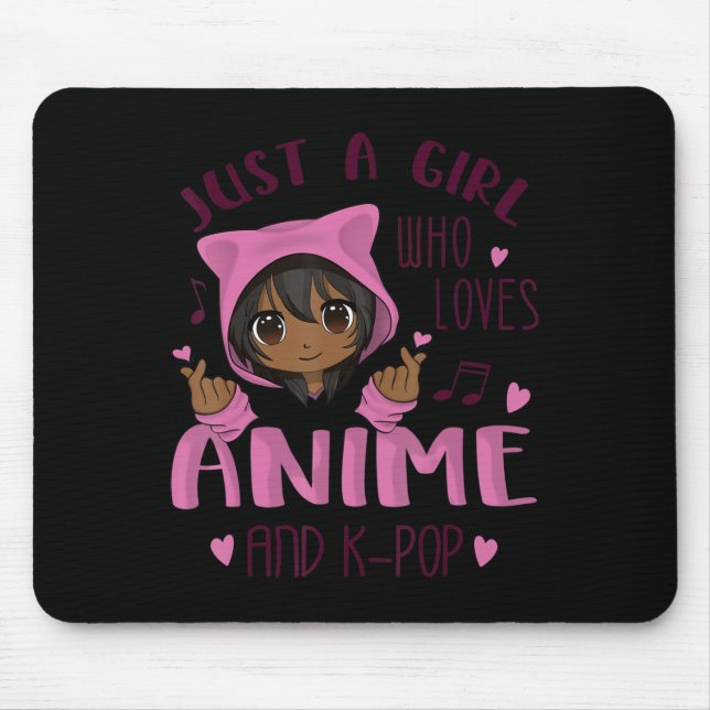 Mousepad Só uma garota que ama Anime e Pop (Frente)
